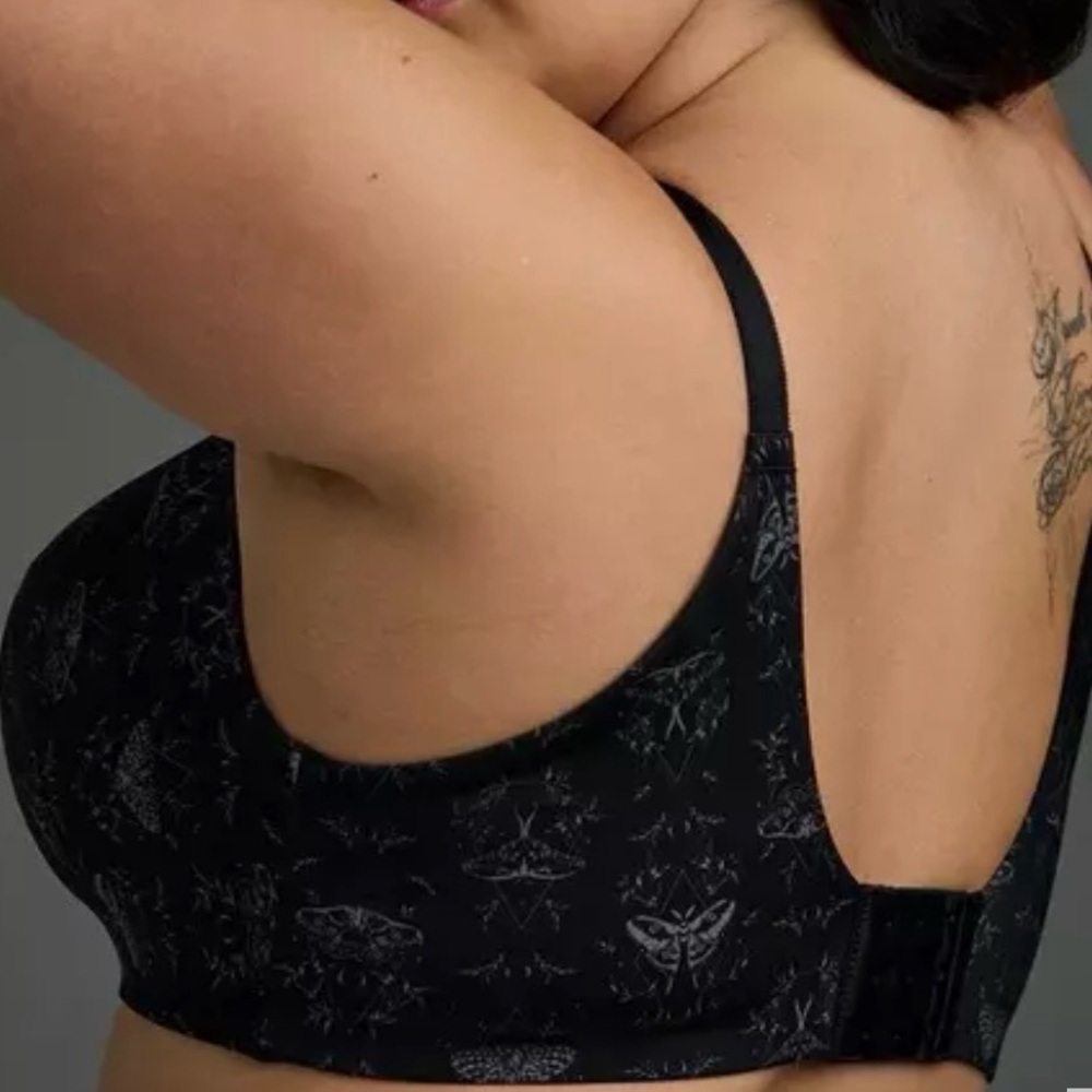 Small Mystic Moths Rich Black Wire-Free bra - Picture 2 of 2